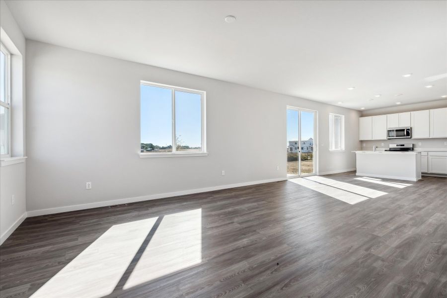 A large empty kitchen.