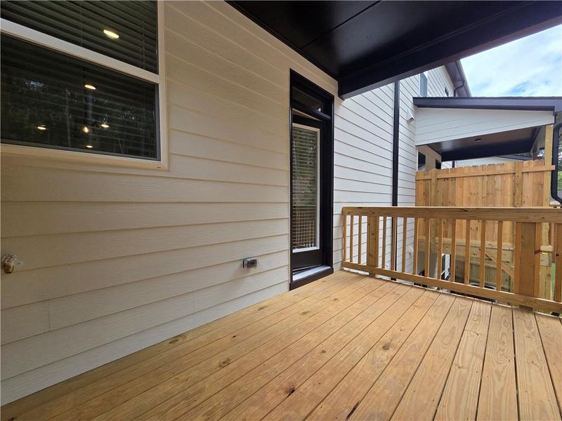 Exterior details and patio area of a home in , Tucker (Image 17).