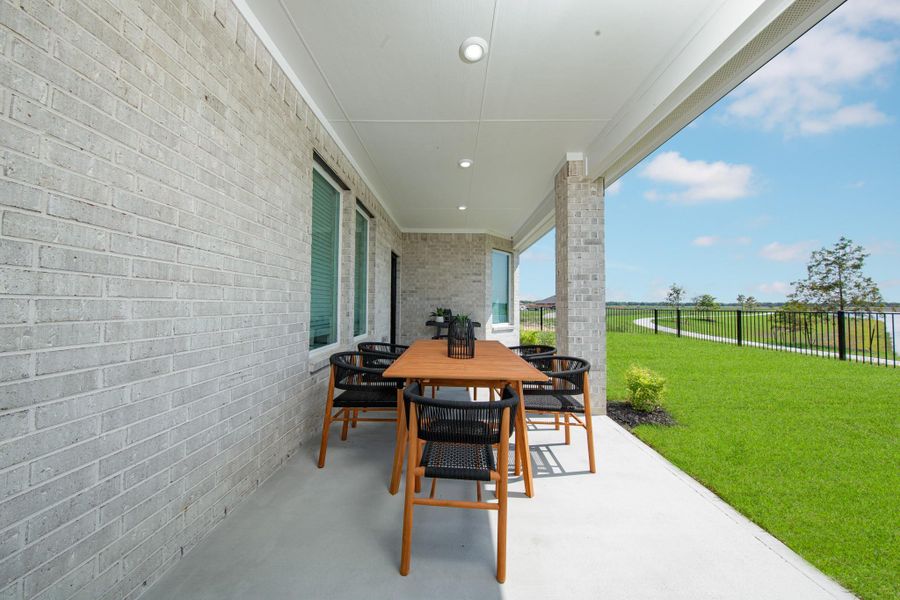 Exterior details and patio area of a home in River Ranch, Dayton (Image 26). Exterior details and patio area of a home in River Ranch, Dayton (Image 26).