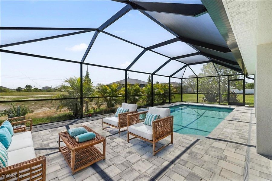 Exterior details and patio area of a home in Cape Coral, Cape Coral (Image 3). Exterior details and patio area of a home in Cape Coral, Cape Coral (Image 3).