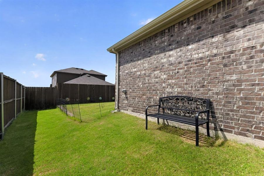 Exterior details and patio area of a home in , Crandall (Image 3). Exterior details and patio area of a home in , Crandall (Image 3).