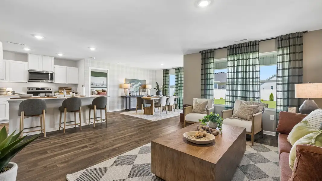 Representative furnished interior of a home built from the Aria by D.R. Horton in CDJ Farms, Portland (Image 19).