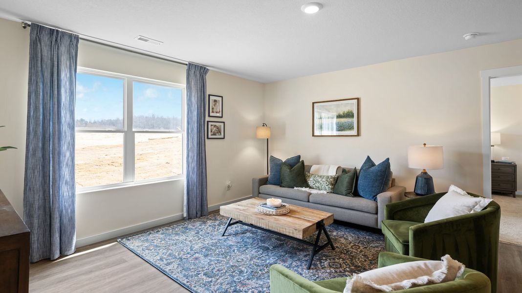 Furnished interior view inside a new home in Bayview at Harbor Crest, Ooltewah (Image 22). Furnished interior view inside a new home in Bayview at Harbor Crest, Ooltewah (Image 22).