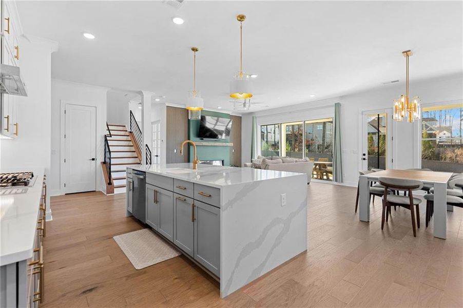 Furnished interior view inside a new home in , Marietta (Image 50).