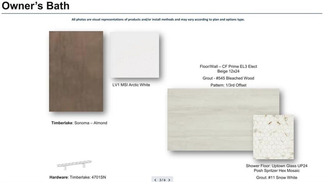 Sample of building materials used in homes in Palisades, Cumming (Image 27).
