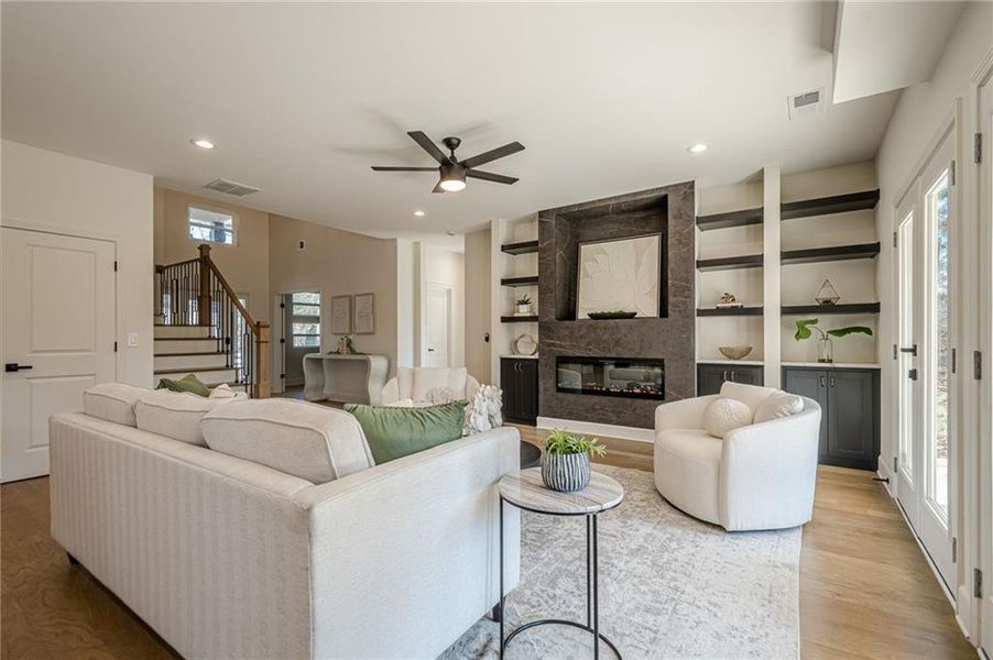 Furnished interior view inside a new home in , Powder Springs (Image 21). Furnished interior view inside a new home in , Powder Springs (Image 21).