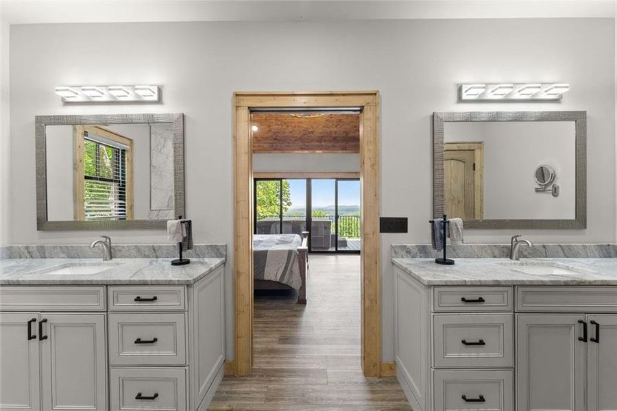 Furnished interior view inside a new home in , Cleveland (Image 46).