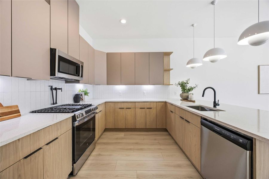 Furnished interior view inside a new home in , Houston (Image 16). Furnished interior view inside a new home in , Houston (Image 16).