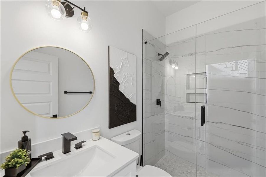 Furnished interior view inside a new home in , Atlanta (Image 13).