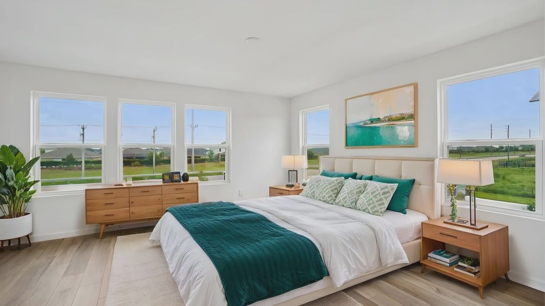 The Virtually Staged Primary Bedroom