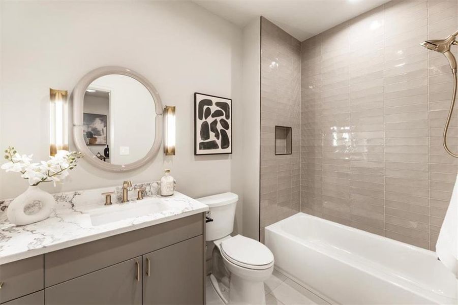 Furnished interior view inside a new home in , Atlanta (Image 31).