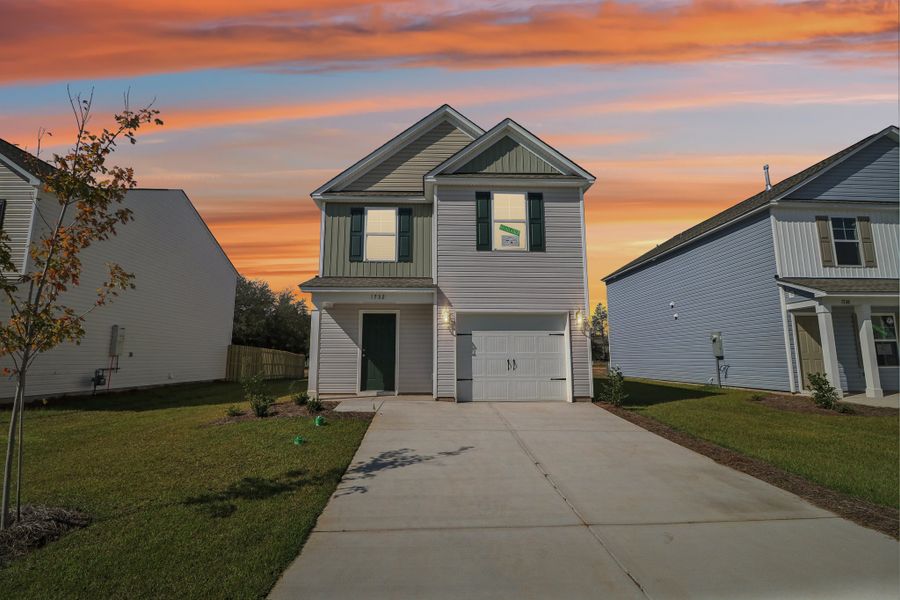 Representative exterior photo of a completed home built from the Pittman by Great Southern Homes in Hazelwood, Boiling Springs, SC (Image 9).