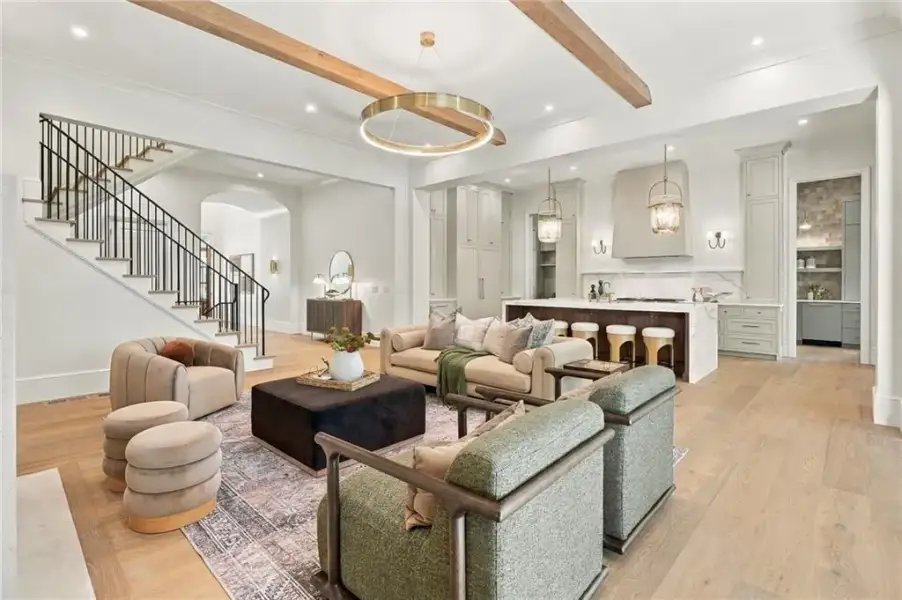 Furnished interior view inside a new home in , Atlanta (Image 30).