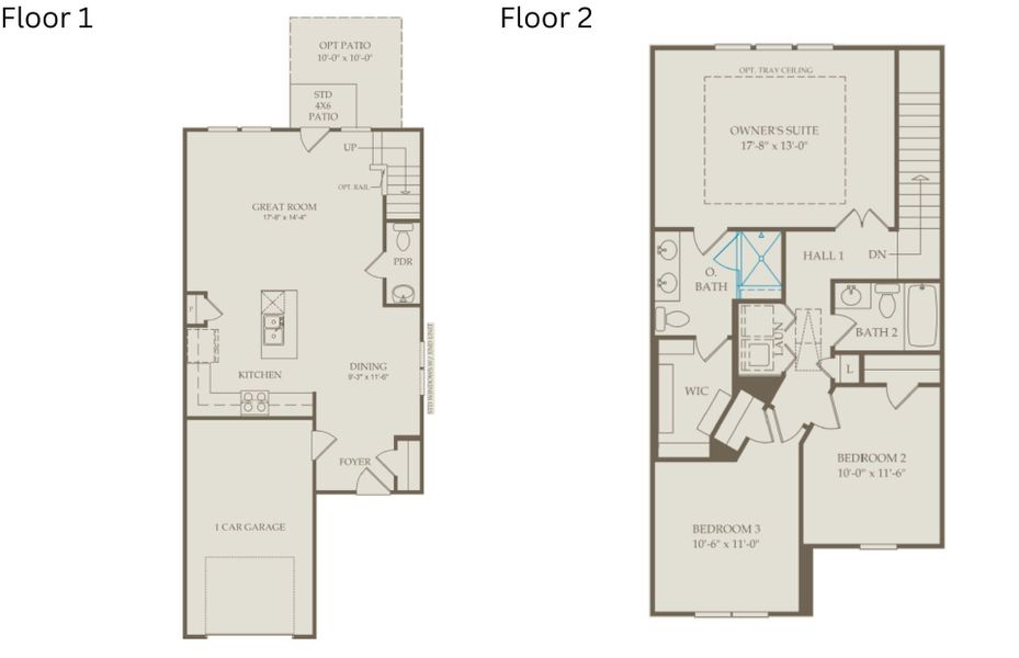 2D floor plan layout of this home in Flemingfield, Greensboro, NC (Image 4).