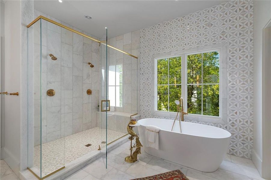 Furnished interior view inside a new home in , Atlanta (Image 61).