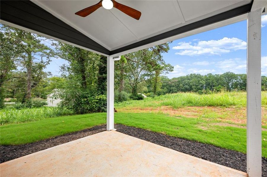 Exterior details and patio area of a home in , Clarkesville (Image 3).