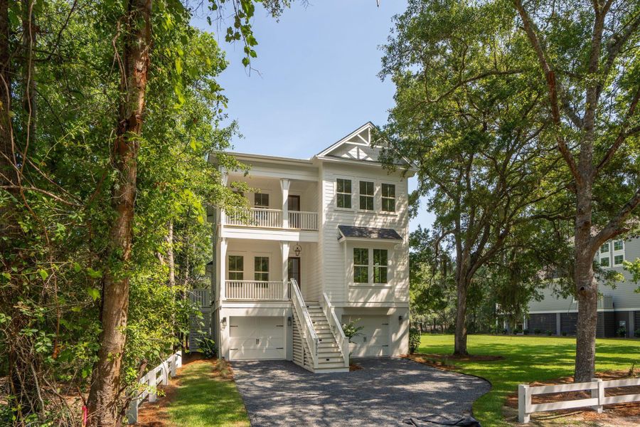 Front exterior of a new home in , Johns Island, SC, highlighting curb appeal (Image 34).