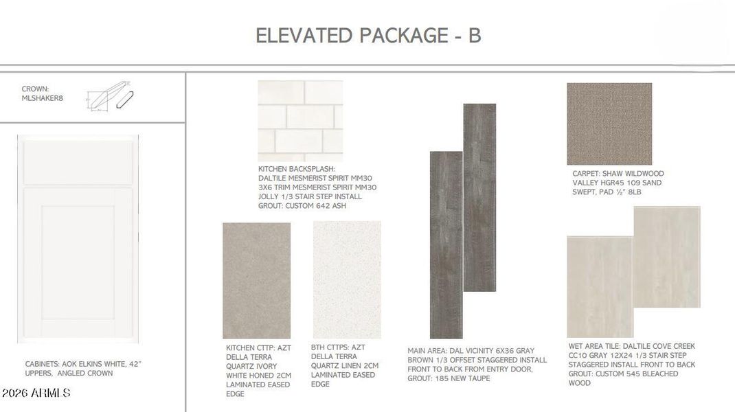 Elevated B Interior Package Elevated B Interior Package