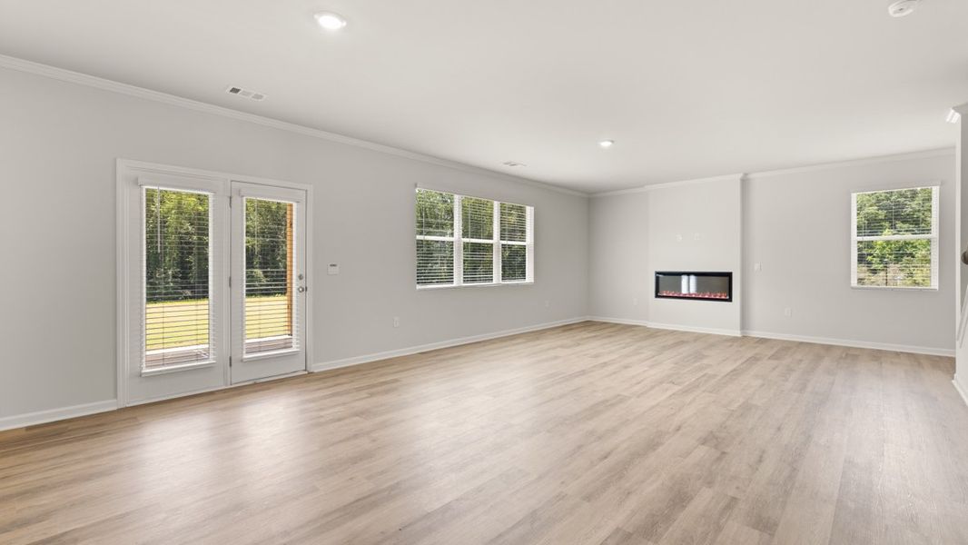 Representative unfurnished interior of a home built from the Green by D.R. Horton in Parkside at Carter Grove, Cartersville (Image 13). Representative unfurnished interior of a home built from the Green by D.R. Horton in Parkside at Carter Grove, Cartersville (Image 13).