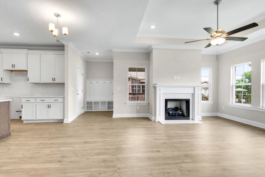 Spacious, unfurnished interior of a new home in Rutherford, Columbia (Image 27). Spacious, unfurnished interior of a new home in Rutherford, Columbia (Image 27).