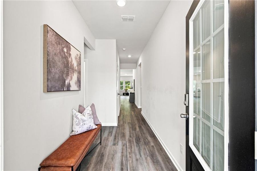 Furnished interior view inside a new home in Parkside at Grayson, Grayson (Image 15).