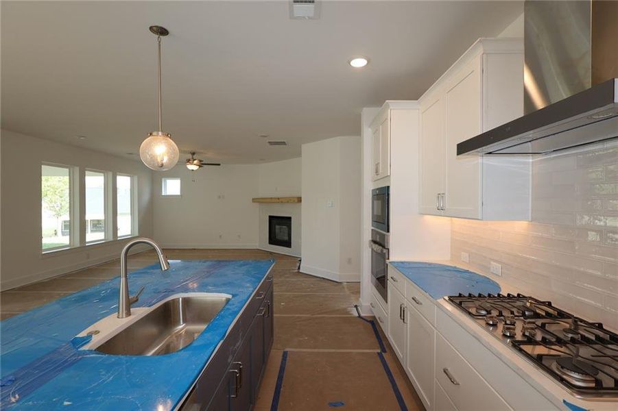 Furnished interior view inside a new home in Crescent Pointe at Great Sky, Canton (Image 5).