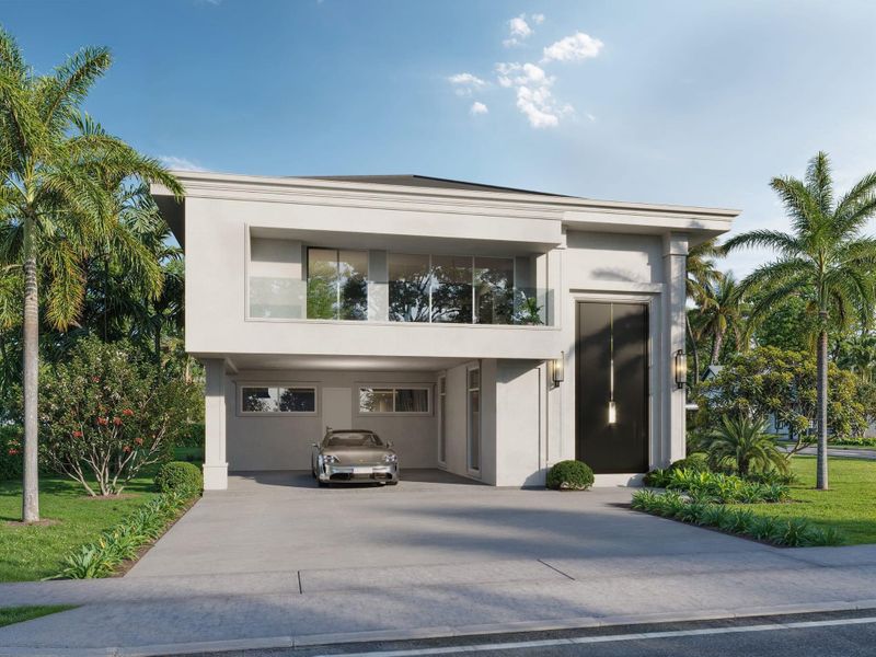 Front exterior of a new home in , Fort Lauderdale, FL, highlighting curb appeal (Image 9).