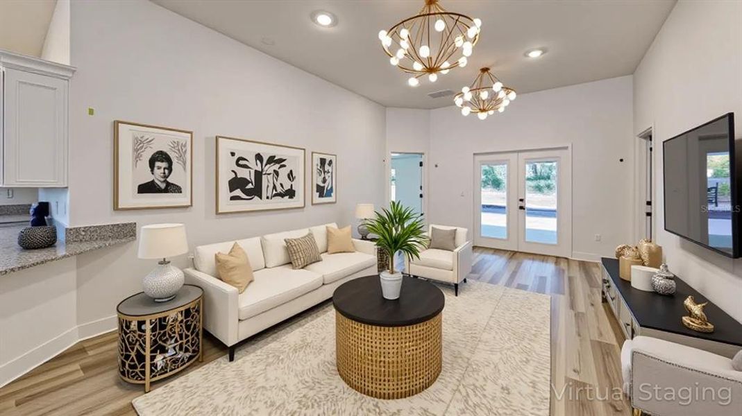 Furnished interior view inside a new home in , Alachua (Image 25).