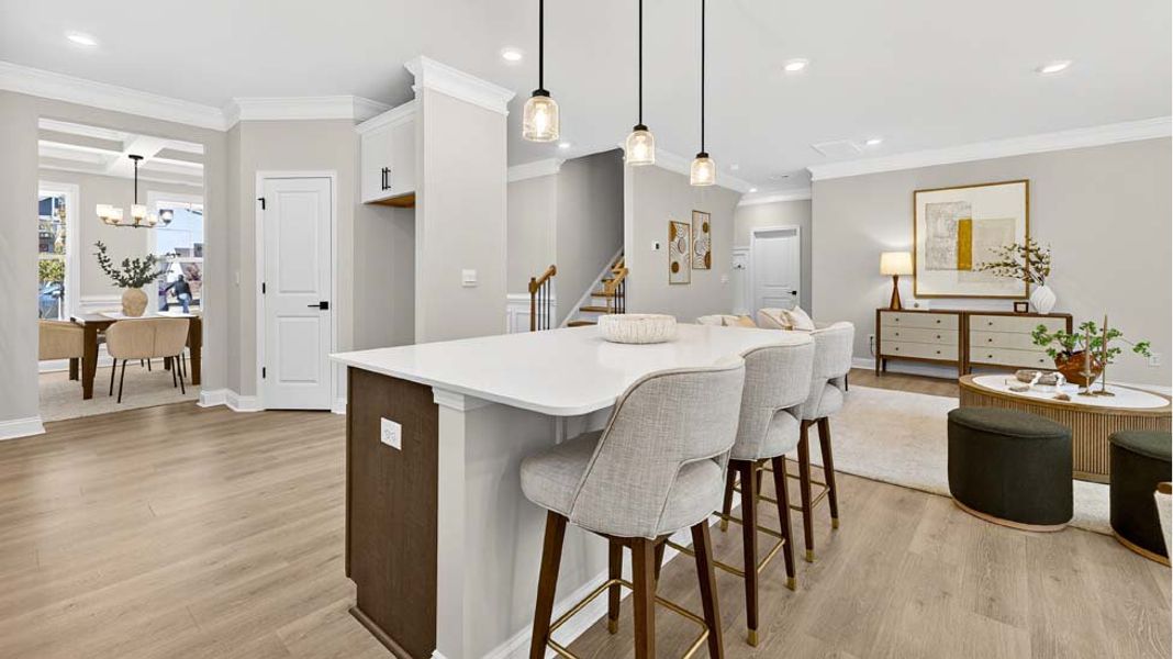 Furnished interior view inside a new home in Sanctuary at Southgate, Indian Trail (Image 7). Furnished interior view inside a new home in Sanctuary at Southgate, Indian Trail (Image 7).
