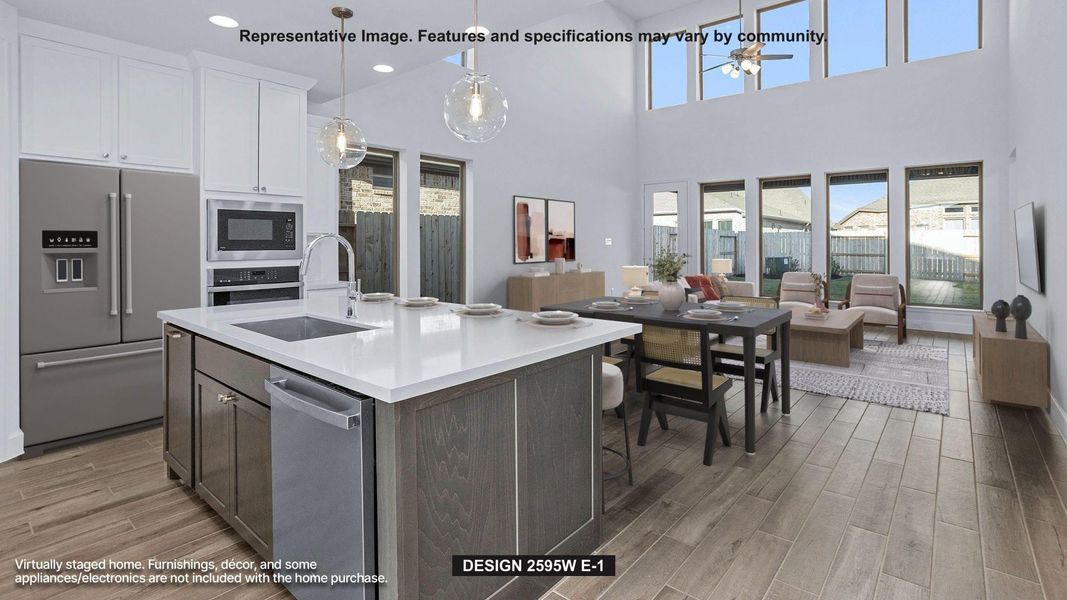 Furnished interior view inside a new home in Revera, Richmond (Image 3).