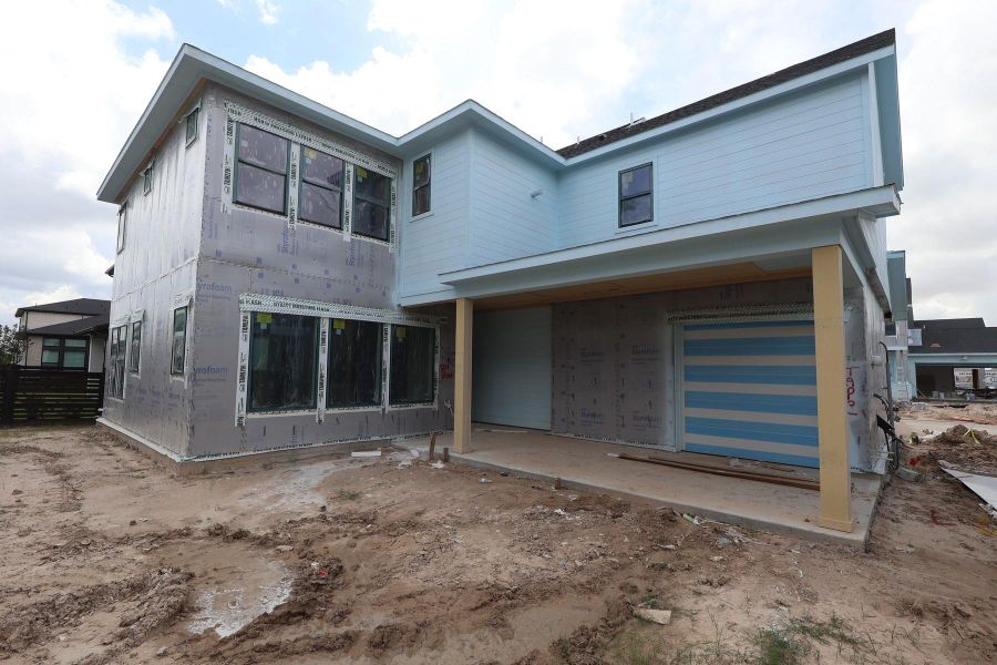 In-progress construction of a new home in Easthaven at Bridgeland Central - Horizon Collection, Cypress, TX (Image 6). In-progress construction of a new home in Easthaven at Bridgeland Central - Horizon Collection, Cypress, TX (Image 6).