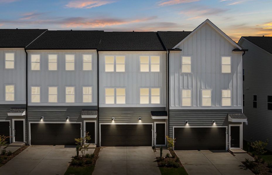 Front exterior of a new home in Everton, Durham, NC, highlighting curb appeal (Image 2).