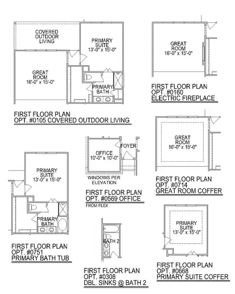 2D floor plan layout of this home in The Cove at Mason Woods, Cypress, TX (Image 4).
