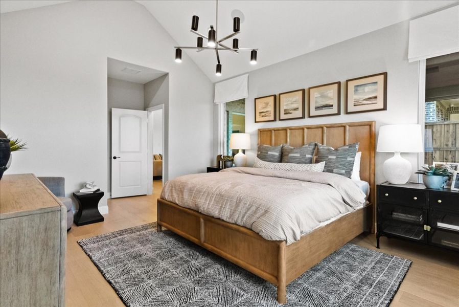 Representative furnished interior of a home built from the Westbury by Pacesetter Homes in Creekview Meadows, Pilot Point (Image 18).
