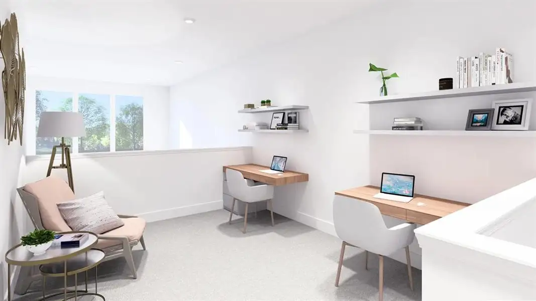 Furnished interior view inside a new home in Ridgeline Towns, McKinney (Image 9). Furnished interior view inside a new home in Ridgeline Towns, McKinney (Image 9).