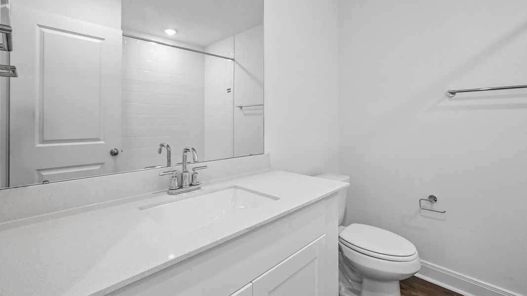 Furnished interior view inside a new home in Railhead, Cedar Creek (Image 9).