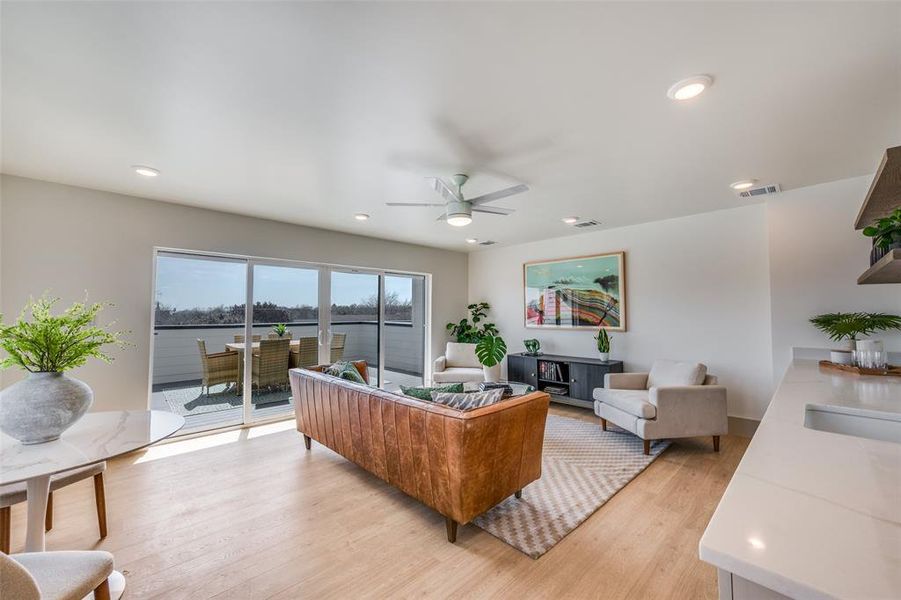 Furnished interior view inside a new home in , Fort Worth (Image 7). Furnished interior view inside a new home in , Fort Worth (Image 7).