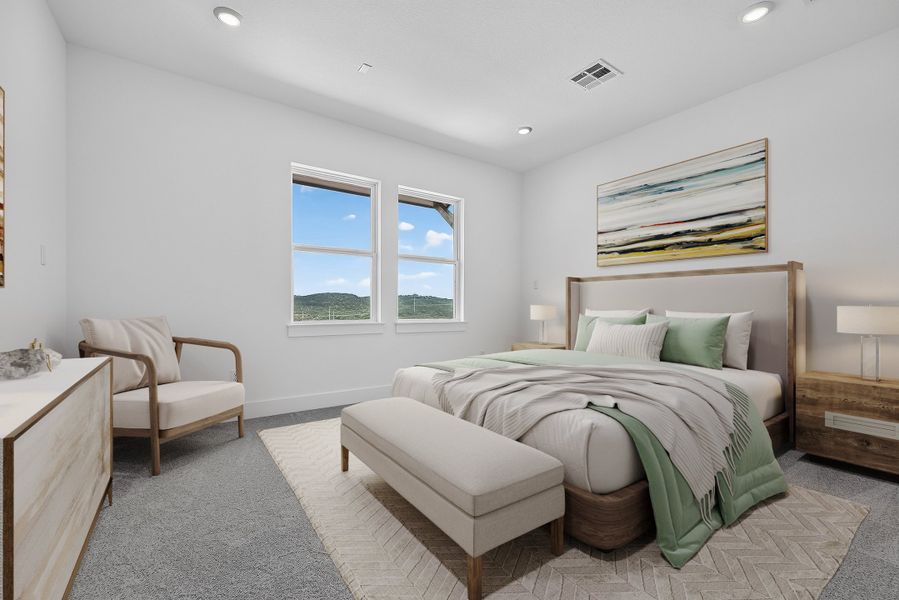 Furnished interior view inside a new home in Silverleaf, Cedar Creek (Image 16).