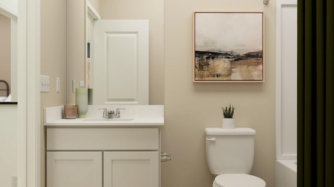 Furnished interior view inside a new home in Lindera Preserve at Cane Bay Plantation: Sabal Collection, Summerville (Image 4).