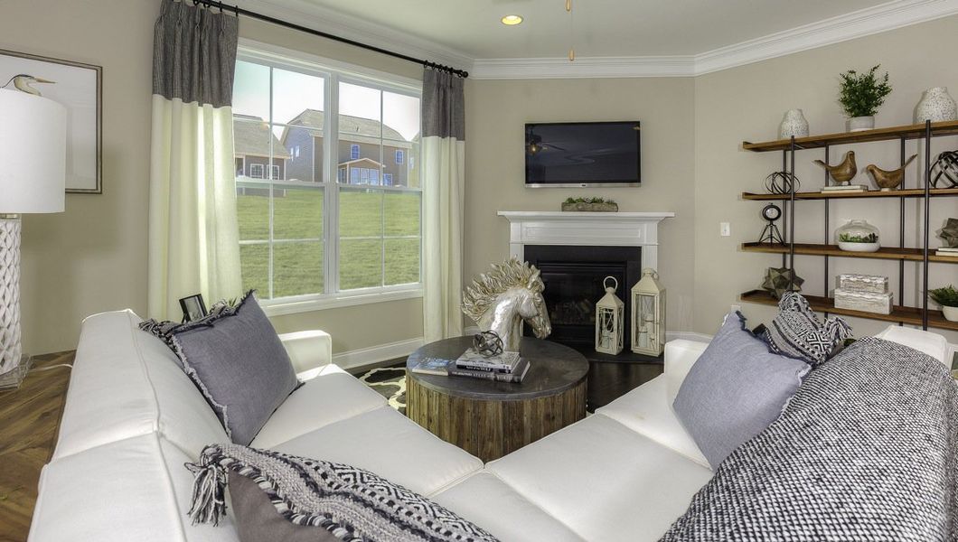 Representative furnished interior of a home built from the Verwood by D.R. Horton in Chumley Estates, Reidville (Image 20).