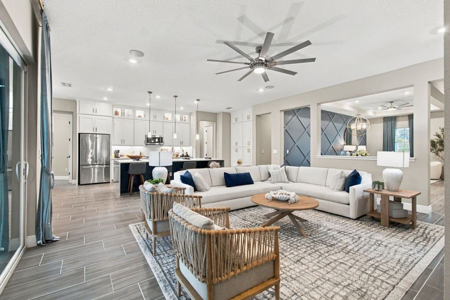 Representative furnished interior of a home built from the Joyce by William Ryan Homes in Pinecone Reserve, Brooksville (Image 18). Representative furnished interior of a home built from the Joyce by William Ryan Homes in Pinecone Reserve, Brooksville (Image 18).