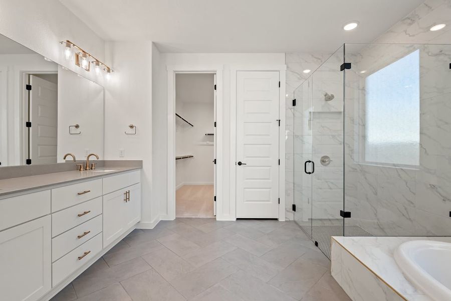 Furnished interior view inside a new home in Park Collection at Lariat, Liberty Hill (Image 13). Furnished interior view inside a new home in Park Collection at Lariat, Liberty Hill (Image 13).