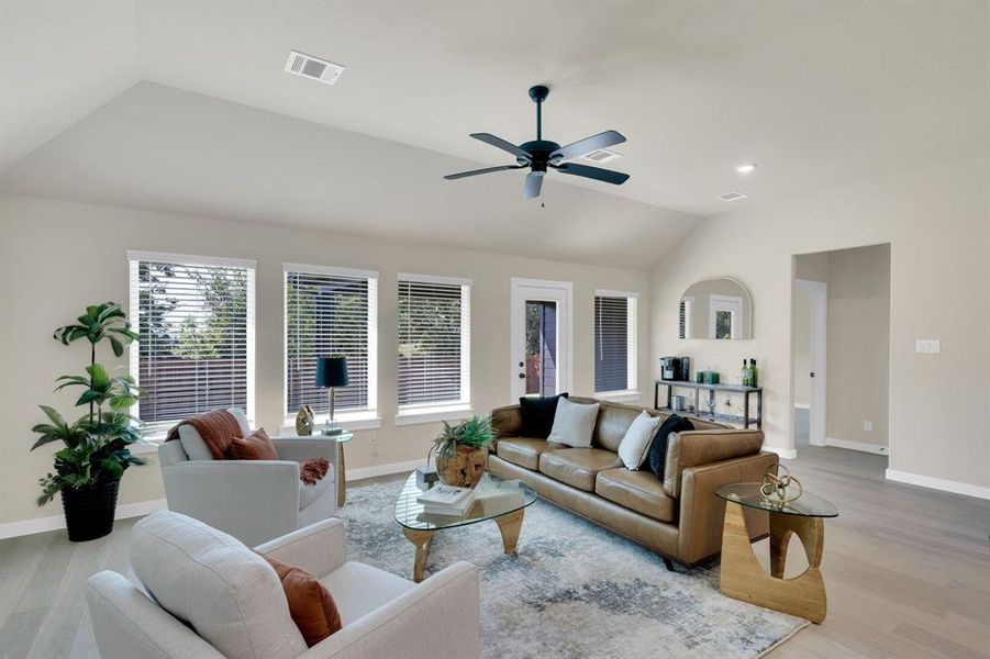 Furnished interior view inside a new home in Hadley Farms, Godley (Image 15). Furnished interior view inside a new home in Hadley Farms, Godley (Image 15).