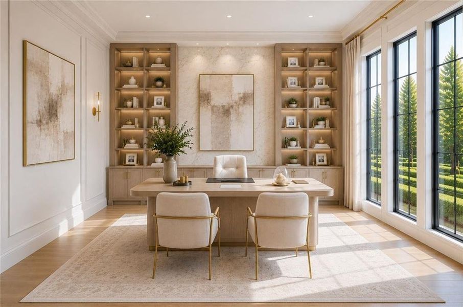 Furnished interior view inside a new home in , Alpharetta (Image 17).