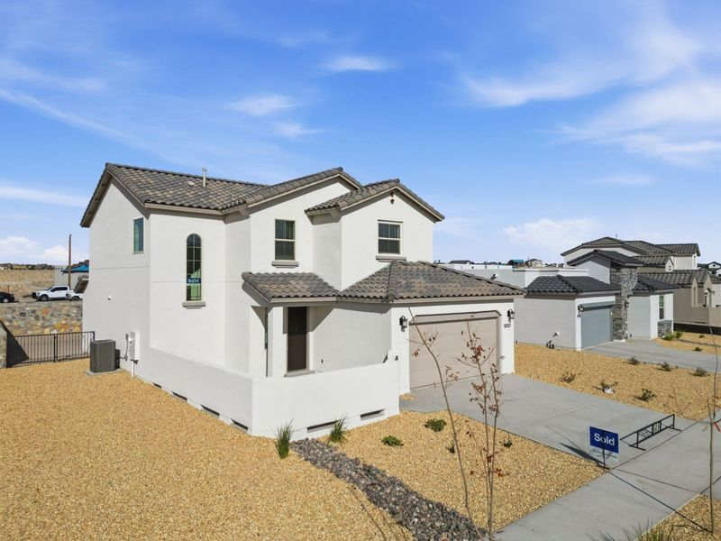 Representative exterior photo of a completed home built from the Timberon I by Hakes Brothers in Emerald Estates, El Paso, TX (Image 2).