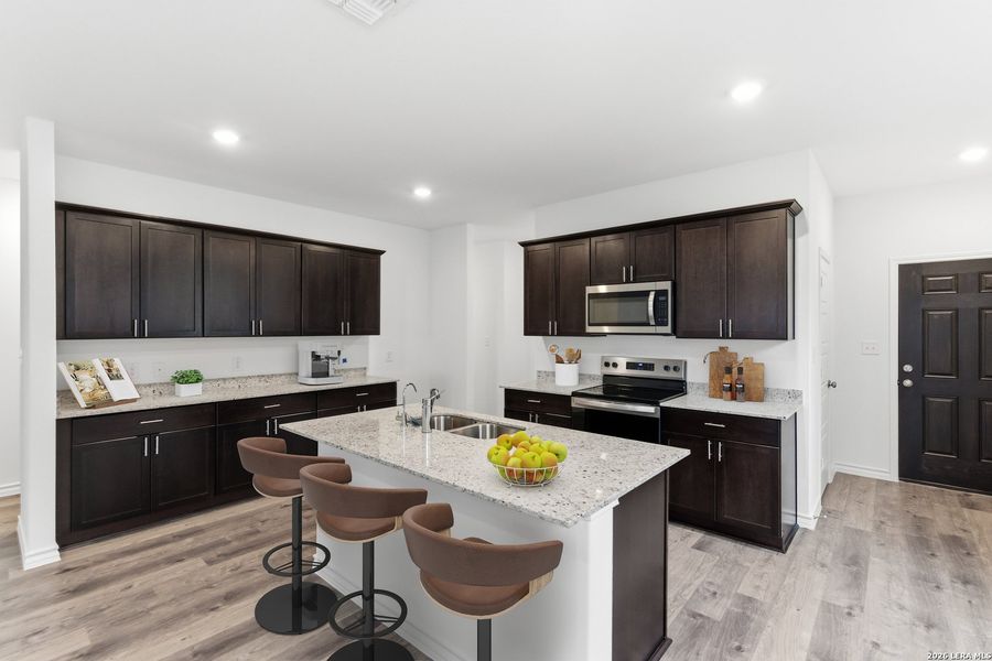 Furnished interior view inside a new home in The Overlook at Creekside, New Braunfels (Image 5).