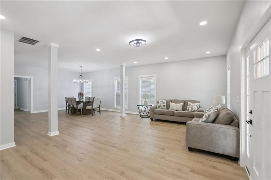 Furnished interior view inside a new home in , Hapeville (Image 18).