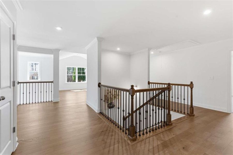 Spacious, unfurnished interior of a new home in The Estates at Hurricane Pointe, Douglasville (Image 22). Spacious, unfurnished interior of a new home in The Estates at Hurricane Pointe, Douglasville (Image 22).