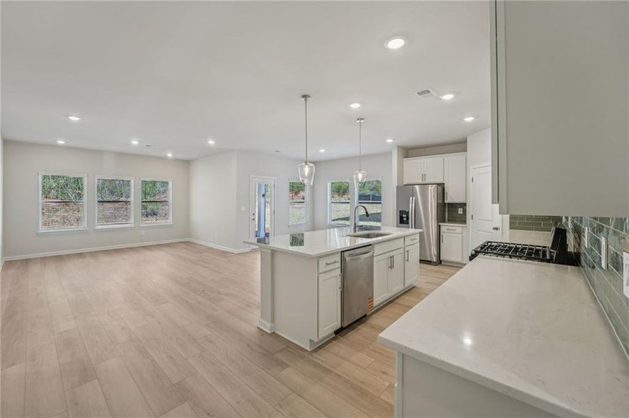 Furnished interior view inside a new home in Westmont Preserve, Powder Springs (Image 8).