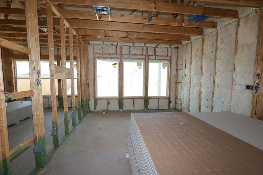 In-progress construction of a new home in Jordan Ranch 45' Homesites, Fulshear, TX (Image 7).